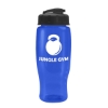 Garyline® Poly+ Recycled Bottle with Flip-Top Lid - 27 oz. - Translucent Blue