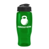 Garyline® Poly+ Recycled Bottle with Flip-Top Lid - 27 oz. - Translucent Green
