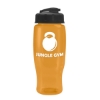 Garyline® Poly+ Recycled Bottle with Flip-Top Lid - 27 oz. - Translucent Orange