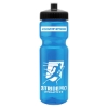 Garyline® Champ Recycled Bottle with Push-Pull Lid - 28 oz. - Translucent Blue