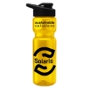 UpCycle - 28 Oz. Champion Transparent Sports Bottle with Drink Thru Lid - Translucent Yellow