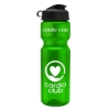 Garyline® Champ Recycled Bottle with Flip Lid - 28 oz. - Translucent Green