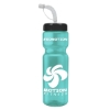 Garyline® Champ Recycled Bottle with Straw Lid - 28 oz. - Translucent Teal