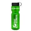 Garyline® Champ Recycled Bottle with Tethered Lid - 28 oz. - Translucent Green
