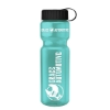 Garyline® Champ Recycled Bottle with Tethered Lid - 28 oz. - Translucent Teal