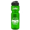 Garyline® Champ Recycled Bottle with Flip-Top Lid - 28 oz. - Translucent Green