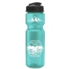 Garyline® Champ Recycled Bottle with Flip-Top Lid - 28 oz. - Translucent Teal