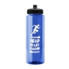 Garyline® Slim Fit RPET Bottle with Push-Pull Lid - 32 oz. - Royal Blue