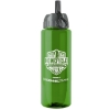 Garyline® Slim Fit RPET Bottle with Ring-Straw Lid - 32 oz. - Green