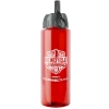 Garyline® Slim Fit RPET Bottle with Ring-Straw Lid - 32 oz. - Red