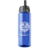 Garyline® Slim Fit RPET Bottle with Ring-Straw Lid - 32 oz. - Royal Blue