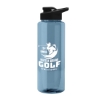 Garyline® Slim Fit RPET Bottle with Drink-Thru Lid - 32 oz. - Glacier Blue