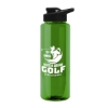 Garyline® Slim Fit RPET Bottle with Drink-Thru Lid - 32 oz. - Green