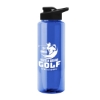 Garyline® Slim Fit RPET Bottle with Drink-Thru Lid - 32 oz. - Royal Blue