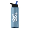 Garyline® Slim Fit RPET Bottle with Flip-Straw Lid - 32 oz. - Glacier Blue