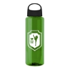 Garyline® Slim Fit RPET Bottle with Oval Crest Lid - 32 oz. - Green