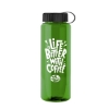 Garyline® Slim Fit RPET Bottle with Tethered Lid - 32 oz. - Green