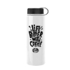 Garyline® Slim Fit RPET Bottle with Tethered Lid - 32 oz. - White