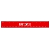 Garyline® 12" Standard Ruler - Translucent Red