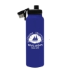 Garyline® Goliath Stainless Steel Bottle with Spout Lid - 33 oz. - Royal Blue