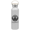 Garyline® Serene Stainless Steel Bottle with Bamboo Lid - 20 oz. - White