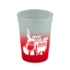 Garyline® Cups-on-the-Go Color-Changing Stadium Cup - 12 oz. - Frost to Red