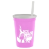 Garyline® Cups-on-the-Go Sport Sipper - 12 oz. - Awareness Pink