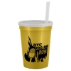 Garyline® Cups-on-the-Go Sport Sipper - 12 oz. - Metallic Gold