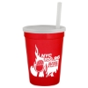 Garyline® Cups-on-the-Go Sport Sipper - 12 oz. - Translucent Red