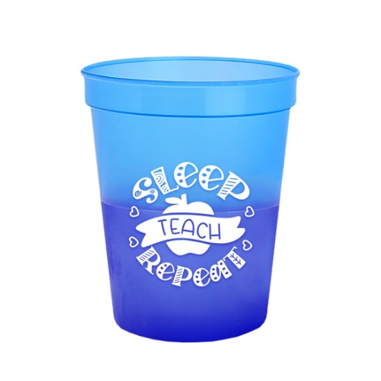 16 Oz. Cool Color Change Cup - Blue to Violet
