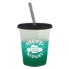 Garyline® Cups-on-the-Go Color-Changing Sport Sipper - 16 oz. - Frost to Green