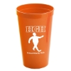 Garyline® Cups-on-the-Go Stadium Cup - 22 oz. - Bright Orange
