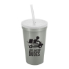 Garyline® Cups-on-the-Go Sport Sipper - 22 oz. - Metallic Silver