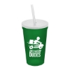 Garyline® Cups-on-the-Go Sport Sipper - 22 oz. - Translucent Green