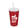 Garyline® Cups-on-the-Go Sport Sipper - 22 oz. - Translucent Red