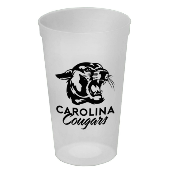 Garyline® Cups-on-the-Go Translucent Stadium Cup - 22 oz. - Frost