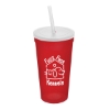 Garyline® Sport Sipper Cup - 24 oz. - Translucent Red