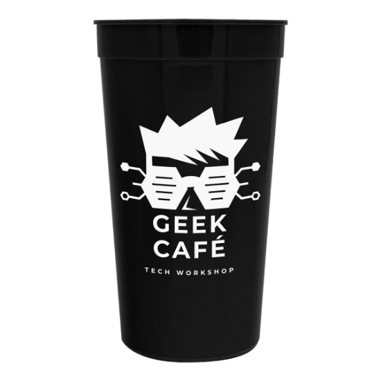 Garyline® Supersize Stadium Cup - 32 oz. - Black