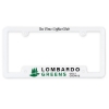 Corner View License Plate Frame - White