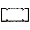 Screened Full View License Plate Frame With 4 Holes - Black