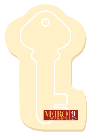 Souvenir® Sticky Note™ 4" x 6" Die Cut Pad, 25 sheet - Snd4b