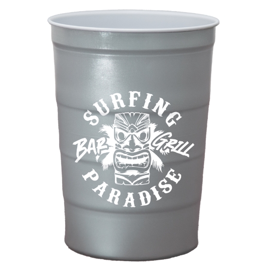 Garyline® The Cold One Steel Chill Party Cup - 16 oz. - Gray