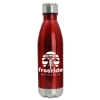 Garyline® Stainless Steel Bottle - 17 oz. - Metallic Red