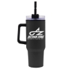 Garyline® Roam Stainless Steel Handle Mug with Straw - 40 oz. - Black