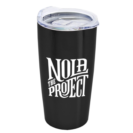 Garyline® Stainless Steel Straight-Wall Tumbler - 18 oz. - Black