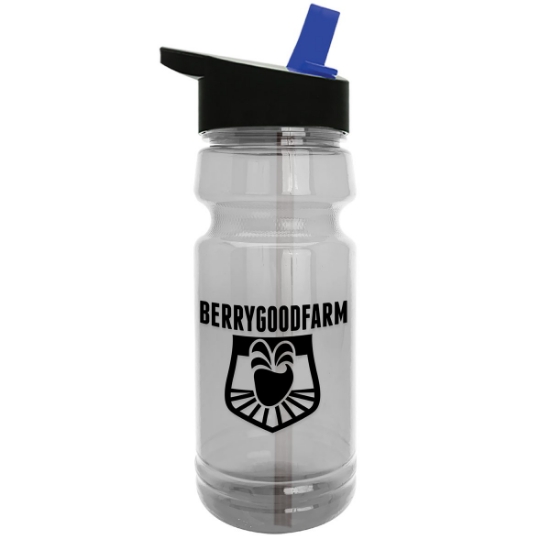 Garyline® Trainer Clear Bottle with Flip-Straw Lid - 24 oz. - Clear