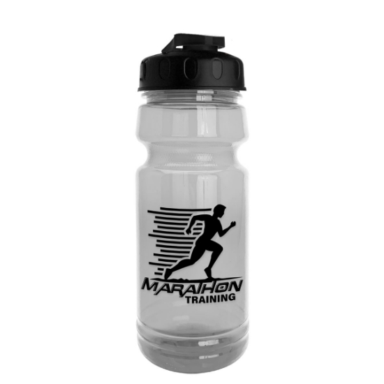 Garyline® Trainer Clear Bottle with Flip-Top Lid - 24 oz. - Clear