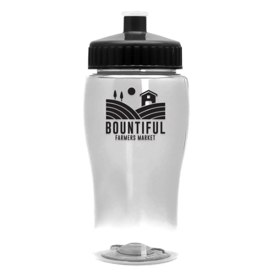 Garyline® Poly+ Jr. Bottle with Push-Pull Lid - 18 oz. - Clear