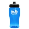 Garyline® Poly+ Jr. Bottle with Push-Pull Lid - 18 oz. - Translucent Blue