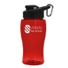 Garyline® Poly+ Jr. Bottle with Drink-Thru Lid - 18 oz. - Translucent Red